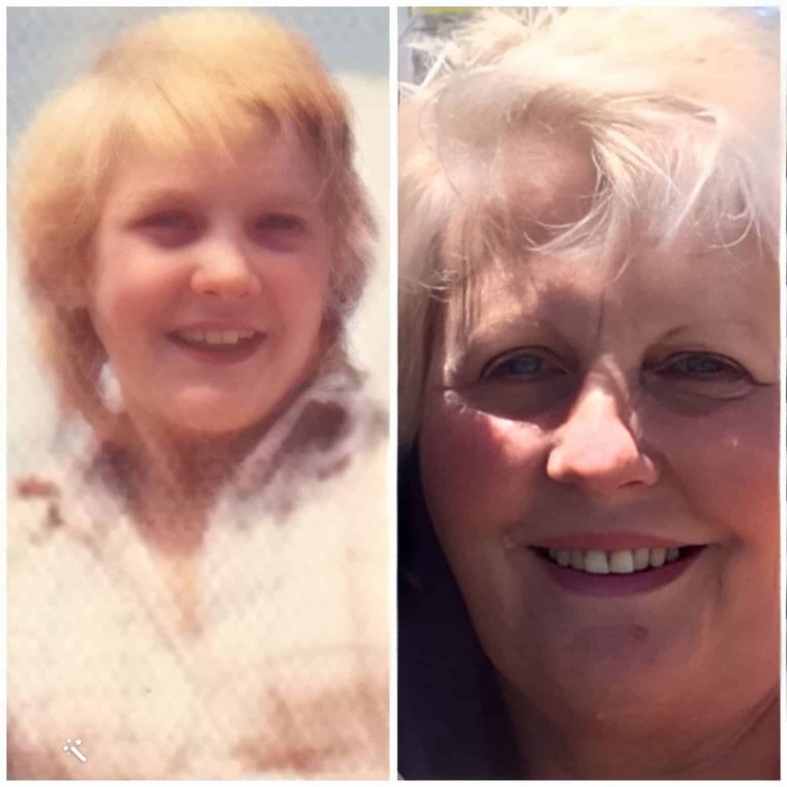 Left: Susie, the sister the siblings lost years ago. Right: Suzy.
