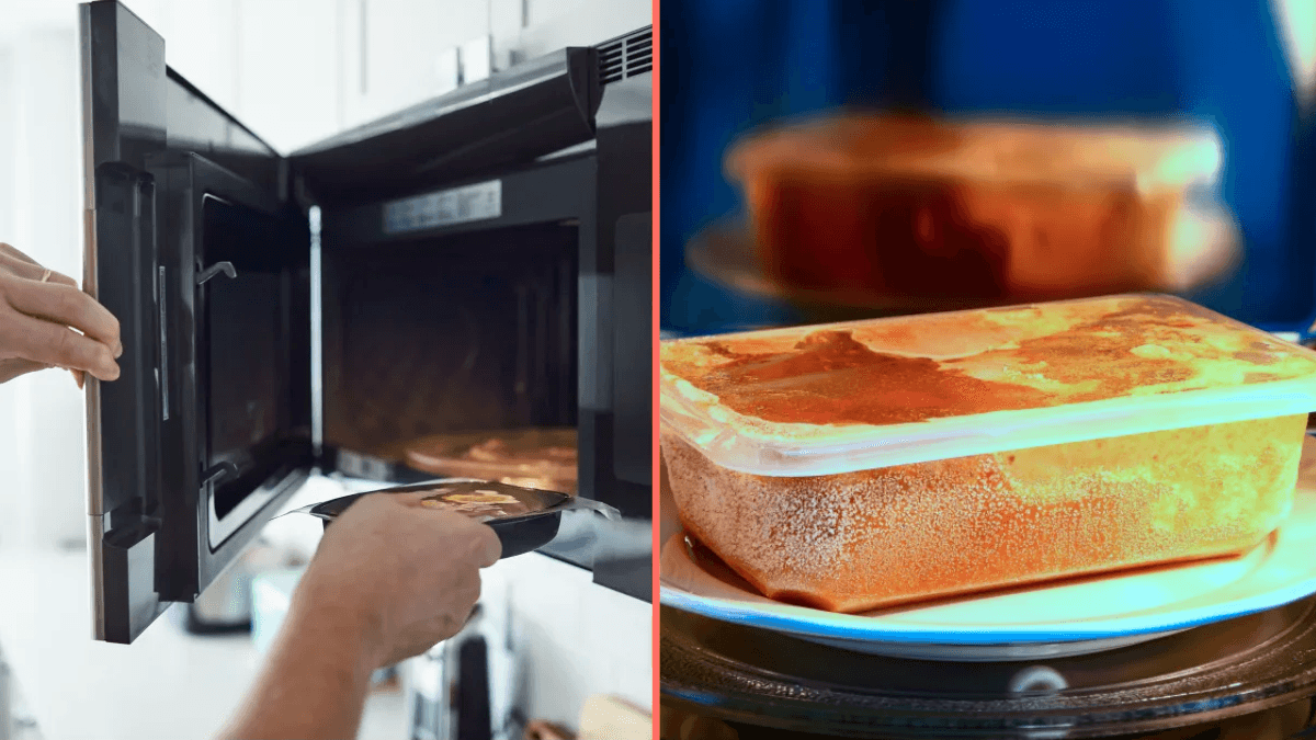 Doctor issues warning over heating up food in plastic containers in the microwave