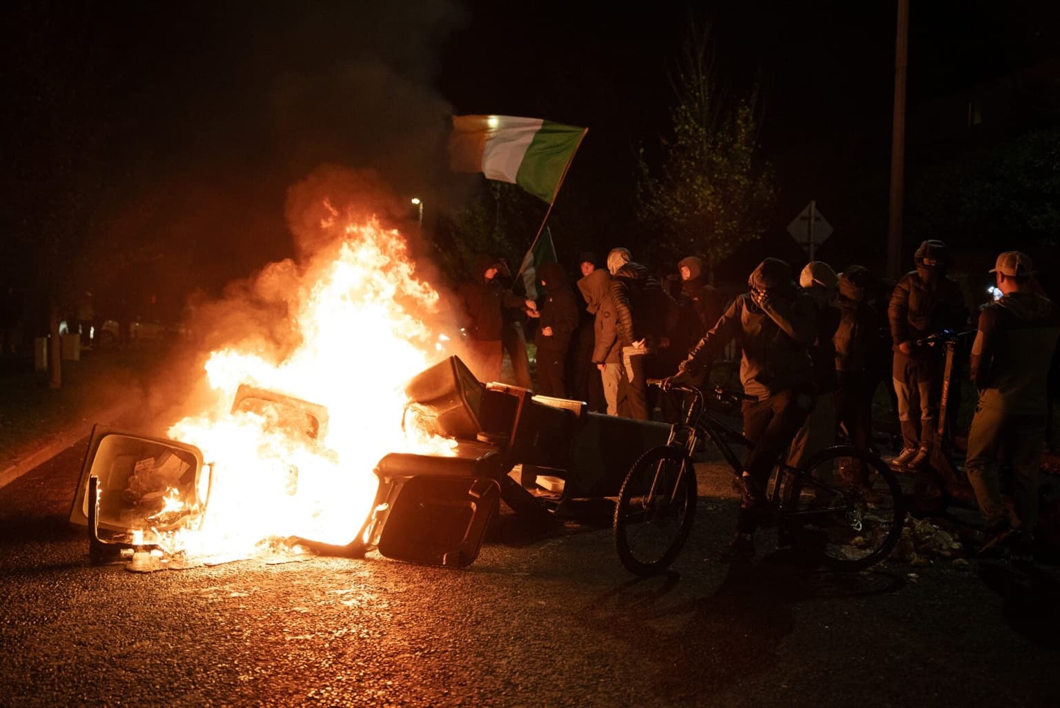 Taoiseach releases statement after night of ‘violent disorder’ in Dublin protest