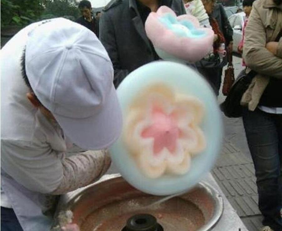 Now That’s What You Call A Sweet Skill: Possibly The Most Beautiful Candy Floss In The World