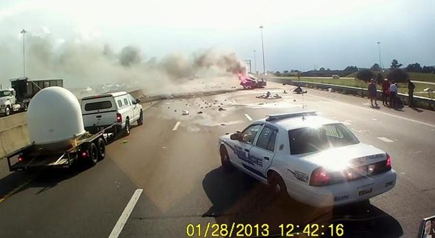 VIDEO – Hero Truck Driver Pulls Woman And Her One-Year-Old Granddaughter Out Of Burning Car