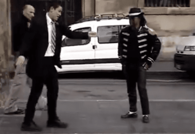 Mormon Missionary Challenges Michael Jackson Impersonator To A Dance Off… And Gives Him A Serious Run for His Money