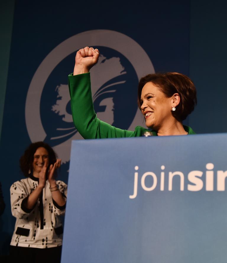 Latest poll has Sinn Féin in second place as Fine Gael fall