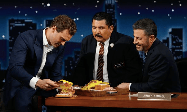 Jamie Dornan makes a Tayto sandwich on American TV – but his recipe raises eyebrows