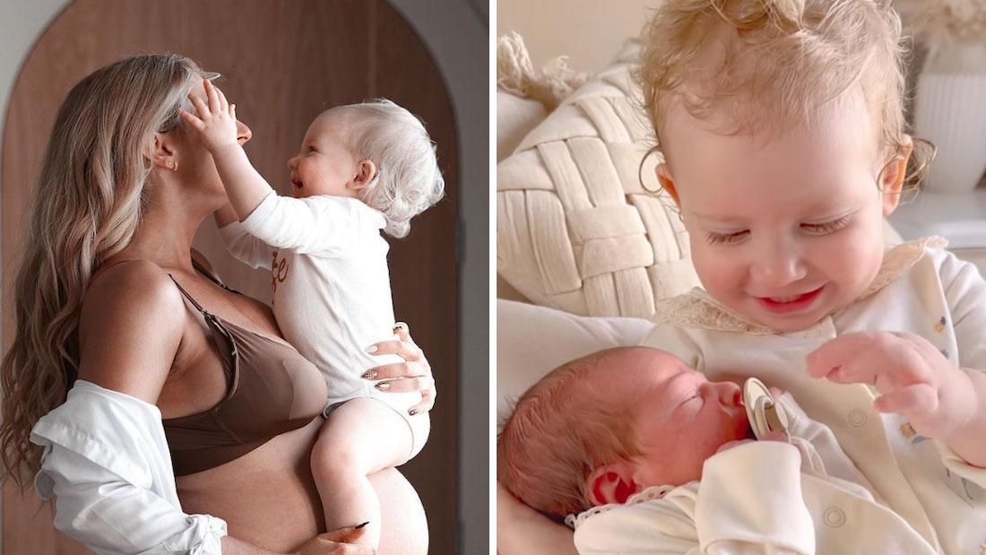 Stacey Solomon shares moving video of Rose meeting her baby sister