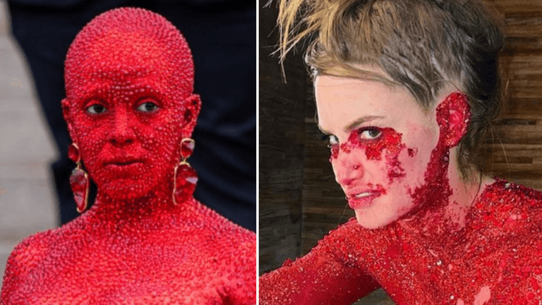 Influencer left in serious pain after recreating Doja Cat’s iconic fashion show look Influencer left in serious pain after recreating Doja Cat’s iconic fashion show look