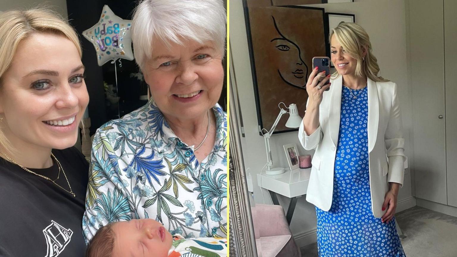 Anna Geary introduces her mum to her beautiful baby boy