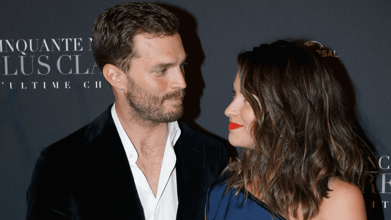 Jamie Dornan tears up in tribute to his wife – how the couple met