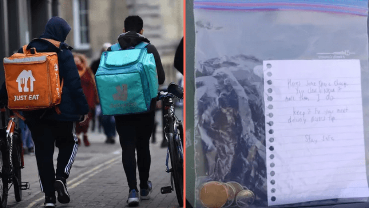 Delivery driver leaves ‘passive aggressive note’ after customer gives €9 tip