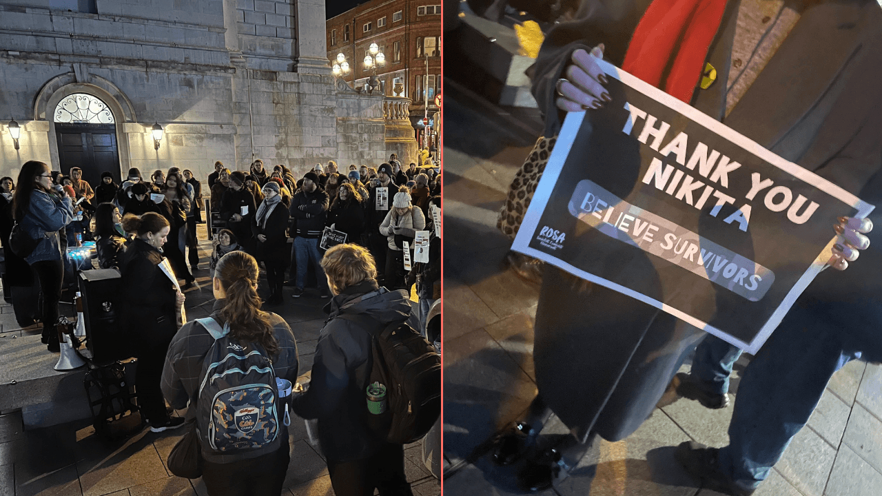 Hundreds gather to march in solidarity with Nikita Hand