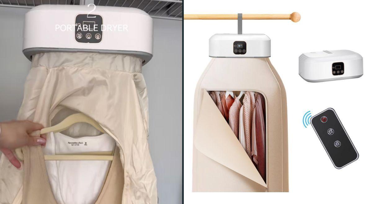 Shoppers are snapping up this cheap, portable clothes dryer