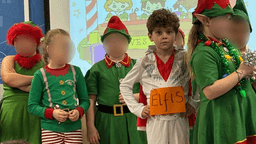 Boy accidentally dresses as Elvis rather than an elf for school nativity
