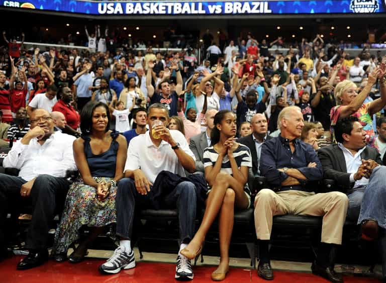 President Obama is Loose With His Lips at Basketball Game President Obama is Loose With His Lips at Basketball Game