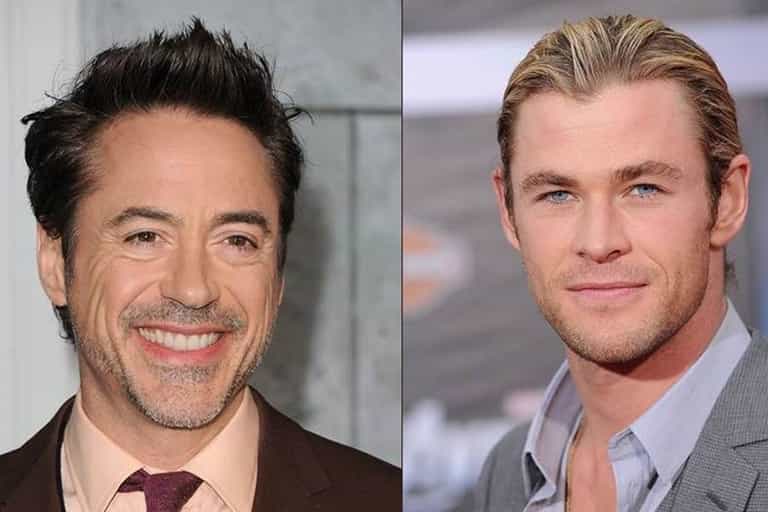 Battle of the Hotties: Chris Hemsworth vs Robert Downey Jnr Battle of the Hotties: Chris Hemsworth vs Robert Downey Jnr