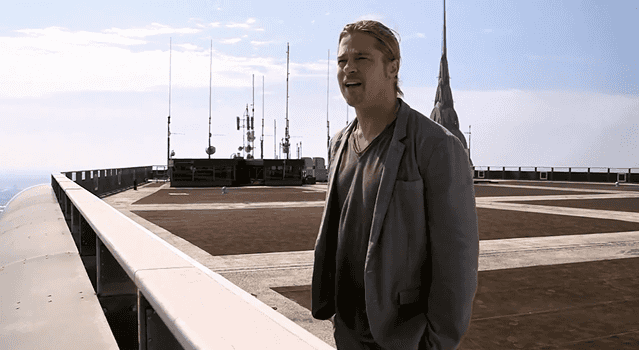 Brad Pitt and Jimmy Fallon Team Up For Rooftop Duet Brad Pitt and Jimmy Fallon Team Up For Rooftop Duet