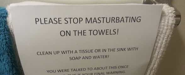 Photo: A Mother Left THIS Note in the Bathroom to Scold her Masturbating Son Photo: A Mother Left THIS Note in the Bathroom to Scold her Masturbating Son