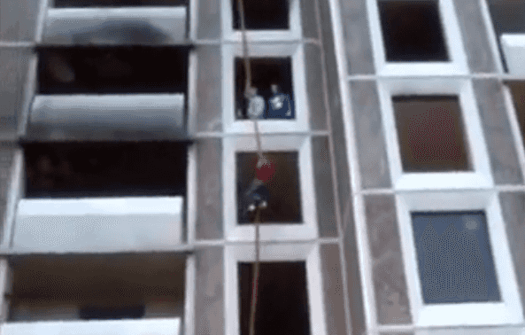 VIDEO: Shocking Footage of Children ‘Abseiling’ Down Down Ballymun Flats VIDEO: Shocking Footage of Children ‘Abseiling’ Down Down Ballymun Flats