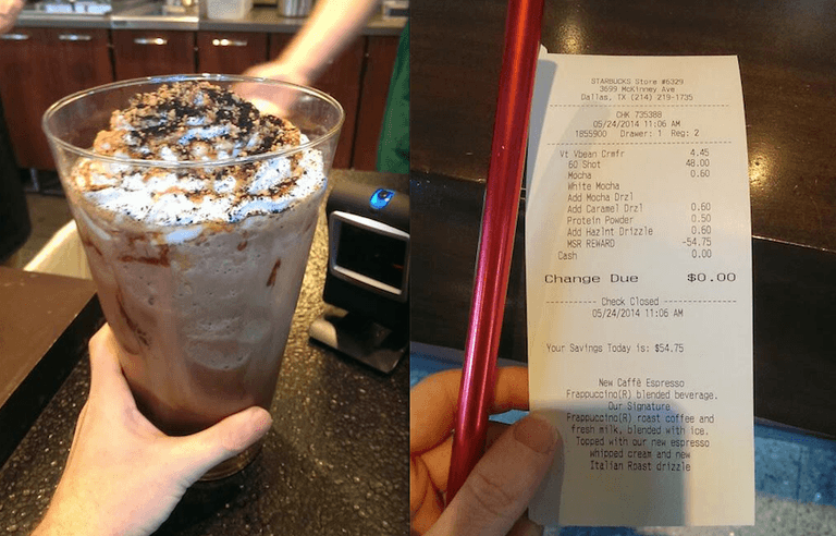 IN PICTURES: The Most Expensive Starbucks Ever Ordered IN PICTURES: The Most Expensive Starbucks Ever Ordered