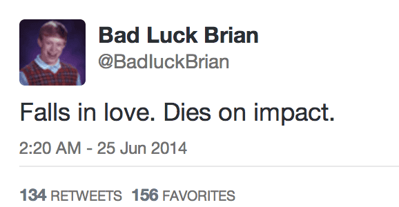 Bad Luck Brian: One Hilarious Twitter Account That Is Definitely Worth A Follow Bad Luck Brian: One Hilarious Twitter Account That Is Definitely Worth A Follow