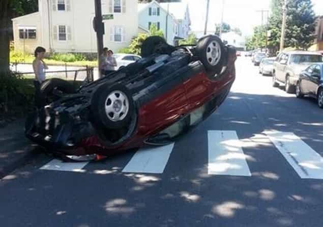PICTURE: Someone’s First Driving Lesson Didn’t Go Too Well PICTURE: Someone’s First Driving Lesson Didn’t Go Too Well