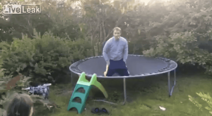 VIDEO: Dad Gets On Trampoline Drunk, Embarrasses His Entire Family VIDEO: Dad Gets On Trampoline Drunk, Embarrasses His Entire Family