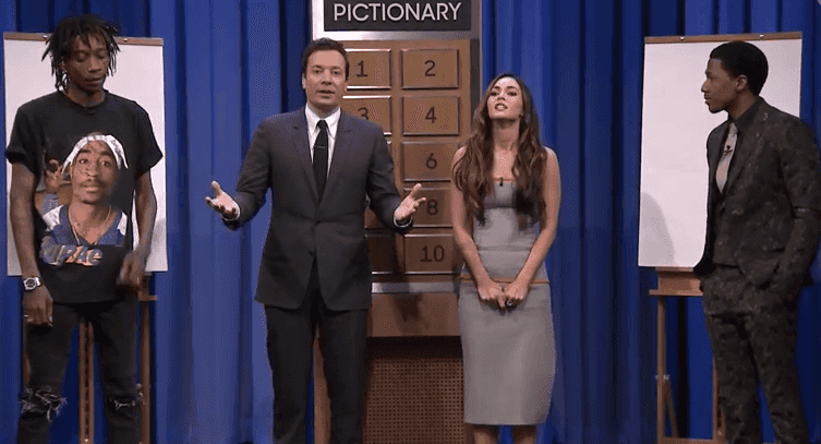 WATCH: Megan Fox And Nick Cannon Beat Wiz Khalifa And Jimmy Fallon At A Game Of Pictionary WATCH: Megan Fox And Nick Cannon Beat Wiz Khalifa And Jimmy Fallon At A Game Of Pictionary