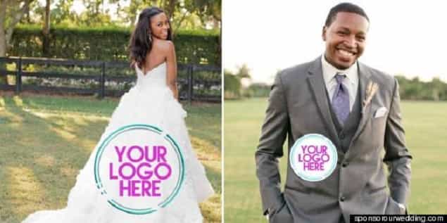 Bride Offers To Print Advertising Logo On Her Wedding Dress In Return For Funding Her Luxury Ceremony Bride Offers To Print Advertising Logo On Her Wedding Dress In Return For Funding Her Luxury Ceremony