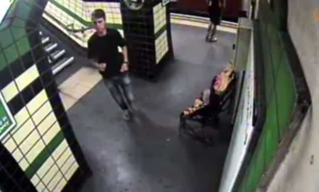CCTV Shows Baby In Buggy Being Blown Onto London Underground Tracks CCTV Shows Baby In Buggy Being Blown Onto London Underground Tracks