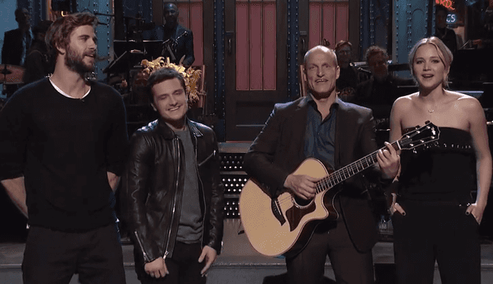 WATCH: Hunger Games Stars Channel Their Inner Taylor Swift For SNL Sketch WATCH: Hunger Games Stars Channel Their Inner Taylor Swift For SNL Sketch