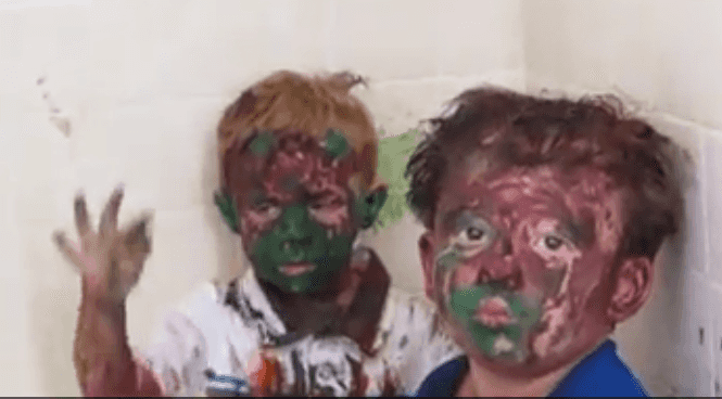 “What Is Funny Daddy?” This Video of Two Paint-Covered Brothers Will Make Your Day “What Is Funny Daddy?” This Video of Two Paint-Covered Brothers Will Make Your Day