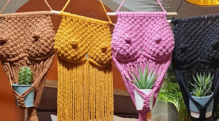 Meath woman makes macramé boob pot holders and we’re obsessed Meath woman makes macramé boob pot holders and we’re obsessed