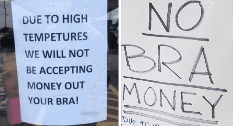 Irish businesses urging “no bra money” payments during heatwave Irish businesses urging “no bra money” payments during heatwave