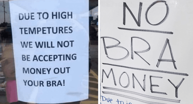Irish businesses urging “no bra money” payments during heatwave Irish businesses urging “no bra money” payments during heatwave