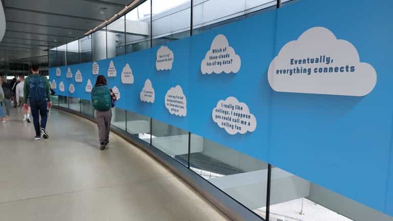 Dublin Airport retire infamous washing line and cloud graphics from T1 Dublin Airport retire infamous washing line and cloud graphics from T1