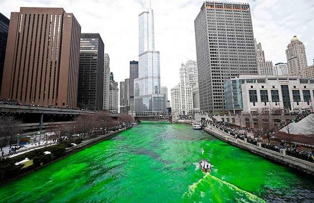 VIDEO: Time Lapse Of The Chicago River Going Green For The 52nd Time In History