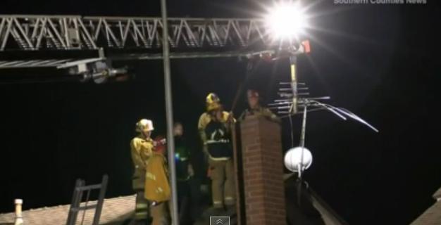 Man Tries To Break Into Ex-Wife’s House, Gets Stuck In The Chimney