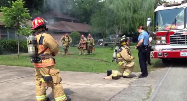VIDEO – Firefighter Stages Fake Fire In Order To Propose To His Girlfriend