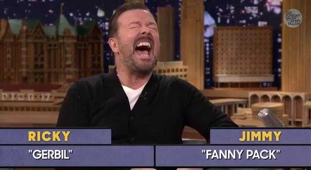 VIDEO – Ricky Gervais And Jimmy Fallon Have A Laugh Playing Word Sneak VIDEO – Ricky Gervais And Jimmy Fallon Have A Laugh Playing Word Sneak