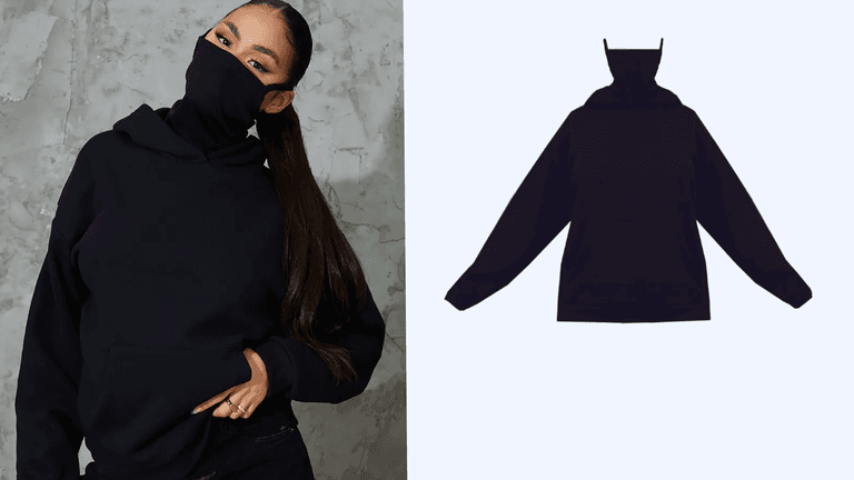 This hoodie comes with a mask attached so it’s perfect for those 5km walks This hoodie comes with a mask attached so it’s perfect for those 5km walks
