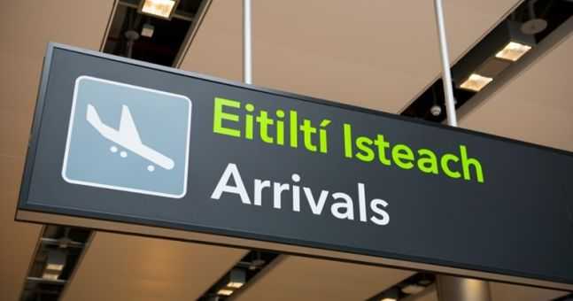 RTÉ Prime Time footage shows tanned Irish holidaymakers returning from Lanzarote RTÉ Prime Time footage shows tanned Irish holidaymakers returning from Lanzarote