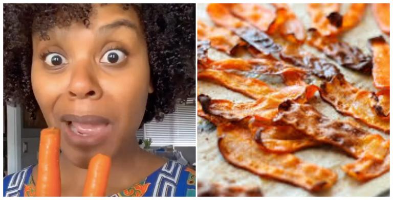 A vegan chef has gone viral on TikTok with her delicious plant-based carrot bacon A vegan chef has gone viral on TikTok with her delicious plant-based carrot bacon