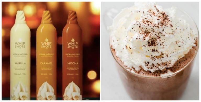 Vodka-infused whipped cream exists, and our festive hot chocolate is looking up Vodka-infused whipped cream exists, and our festive hot chocolate is looking up