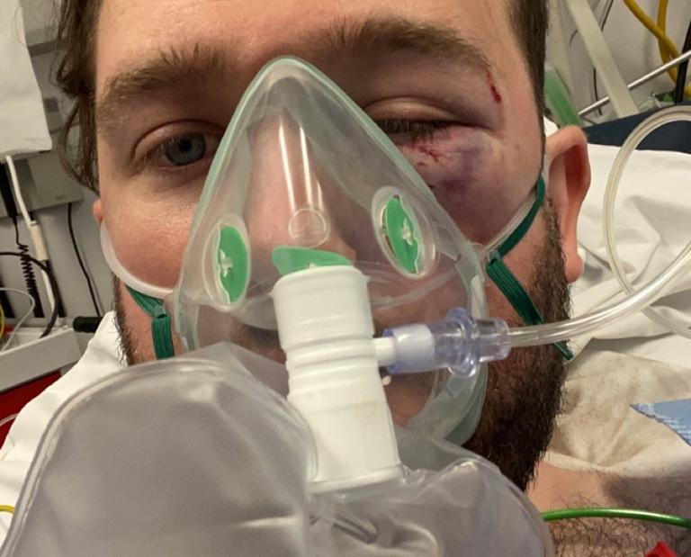 Victim of homophobic attack in Dublin city speaks out from hospital Victim of homophobic attack in Dublin city speaks out from hospital