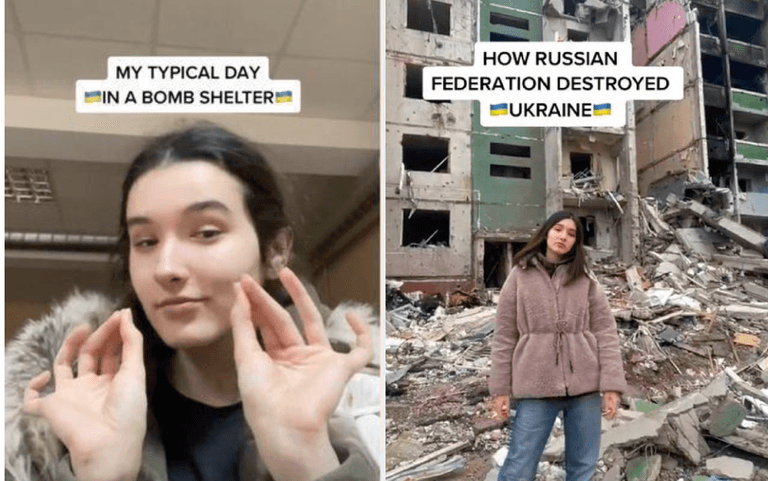 Young Ukrainians are using TikTok to show the reality of war Young Ukrainians are using TikTok to show the reality of war