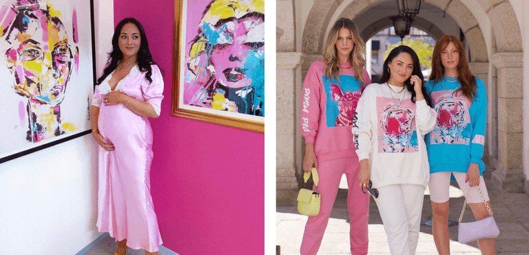 Expectant mum and artist Audrey Hamilton launches slow fashion range Expectant mum and artist Audrey Hamilton launches slow fashion range