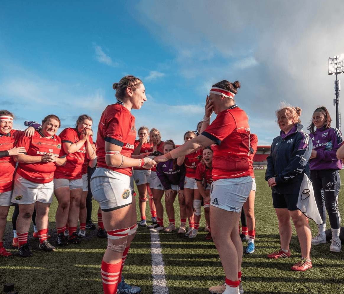 Two Munster players got engaged following their rugby match over the weekend