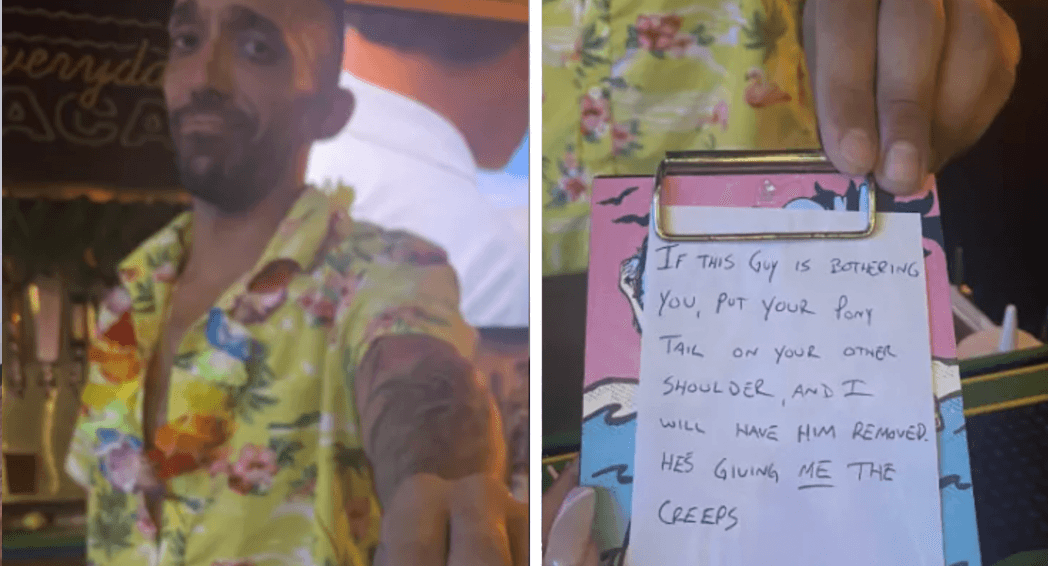 Bartender praised for handing woman rescue message disguised as receipt