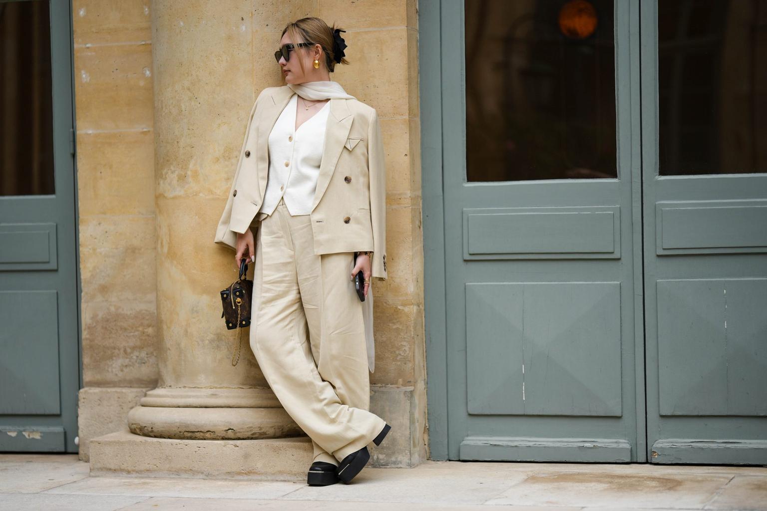 Linen suits are the answer to chic office style this summer