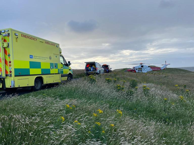 Man dies after falling from cliffs in Portrush as emergency services rushed to the scene Man dies after falling from cliffs in Portrush as emergency services rushed to the scene