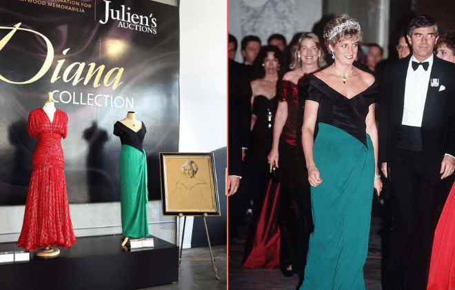 Three of Princess Diana’s dresses sell for €1.5 million at auction Three of Princess Diana’s dresses sell for €1.5 million at auction